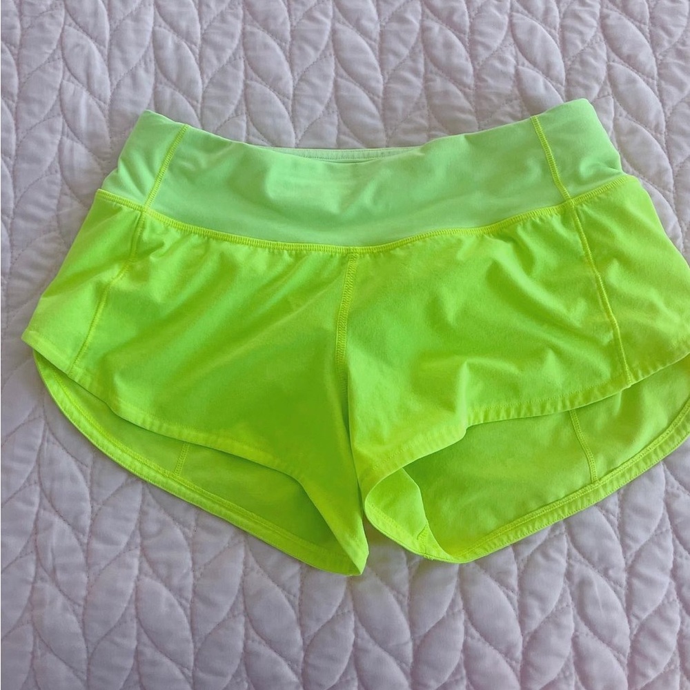 Neon yellow lululemon speed ups